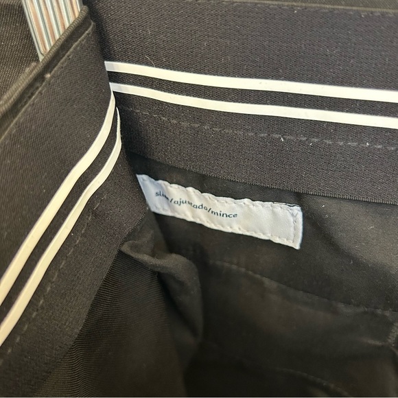 Amazon Essentials Men’s Slim Fit Flat Front Dress Pants Black Size 38x34 - Picture 8 of 10